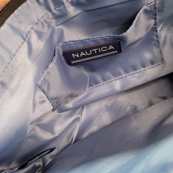 Nautica Satchel Bag Black and White Camo - Picture 3 of 12